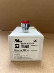 RB2-BW14 PROJECTING PUSH BUTTON, SPRING RETURN, FOR INCANDESCENT & LED BULBS,