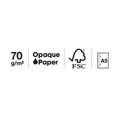 Miquelrius 6-subject Lined Poly Notebook A5 6.5 X 8 – Grey
