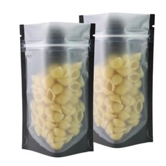 Mult-Sizes Matte Clear Front Black Inside&Back Mylar Stand up Zip Lock Bag M44