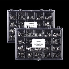 AZDENT Dental Orthodontic Bands With Buccal Tube 1st Molar Roth/MBT 022″ 16#-35