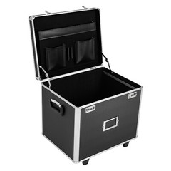Locking File Chest File Rails Letter/Legal Files Storage Box with Wheels&Handle