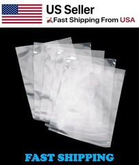 4″ x 10″ Clear Poly Bags 4-Mil Lay Flat Open Top Plastic Packaging Packing