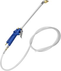 QWORK Air Blow Gun Pneumatic Engine Cleaning with 4Ft Hose, 1 pc, blue