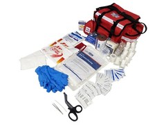 LINE2design First Aid Kit – Paramedic Rescue Emergency First Responder Kit – Red