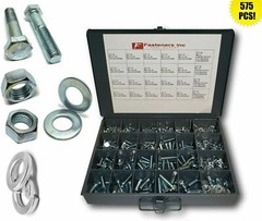 575 Piece Metric Bolt Kit Assortment M6-M12 Zinc Class 10.9 / Hardened Grade