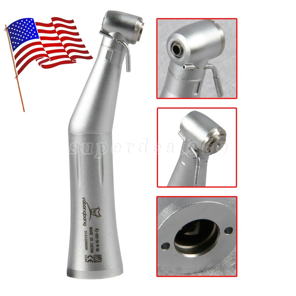 Dental 1:1 /20:1 /1:5 Fiber Optic LED /No LED Contra Angle Handpiece Fit NSK Or