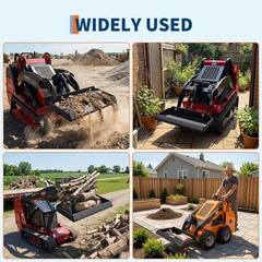 HeavyDuty Steel Mount Plate Mini Skid Steer Adapter Loader Quick Tach Attachment