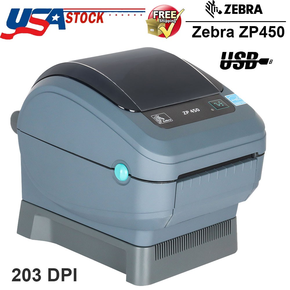 Zebra ZP450 Thermal Label Printer 4×6 Printer for Shipping Label USPS UPS 203DPI