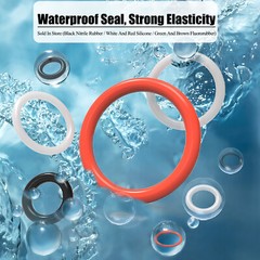 Silicone Rubber O Rings Metric Food Grade 1mm Cross Section 1-48mm ID,3-50mm OD