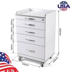 Dental Unit Chair DC Motor Computer Controlled+Stool /Storage Cabinet Tool Cart
