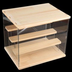 4-Tier Large Acrylic Display Case Dustproof Box for Collectibles Action Figures