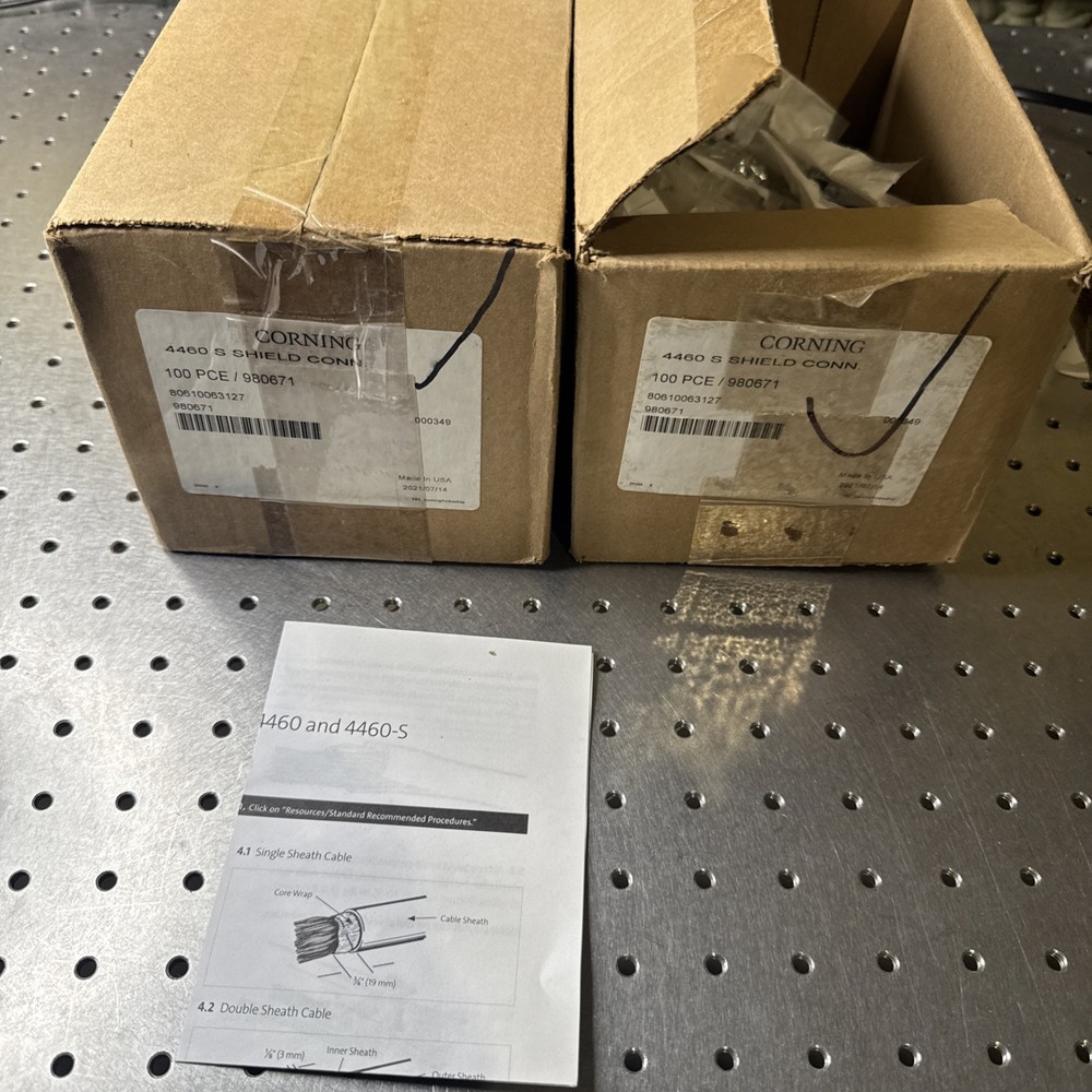 Corning 4460-s series Shield bond connector Lot of 129