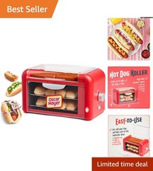 Oscar Mayer Extra Large Hot Dog Roller & Bun Toaster Oven – Retro Red Design