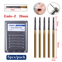 Endo-Z Bur Dental Carbide Tungsten Steel Burs 28mm Surgical Cutter 5Pcs