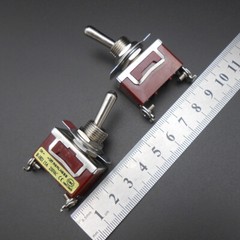 5Pc REALNESS Toggle Switch 15A Silver Contact 2/3/4/6/12 Feet 2/3 Positions 12mm