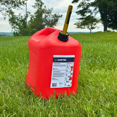 Ameri-Can 5 Gallon Gas Can W/ Dual Handles and Easy Flo Spill-Proof Spout FG4G57