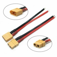 1 Pair Of XT60 Battery Male Female Connector Plug With Silicon 14 AWG Wire Cable