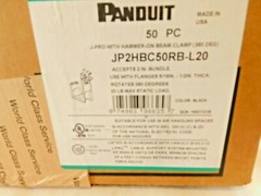 JP2HBC50RB-L20 Panduit StrongHold Hammer-On Beam Clamp – 50 COUNT