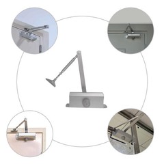 Commercial Door Closer Heavy Duty Residential Hydraulic Auto DoorCloser 187lbs