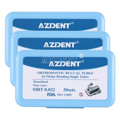 50Sets AZDENT Dental Orthodontic Buccal Tubes 1st Molar MBT /ROTH 022 Monoblock