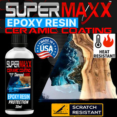 EPOXY RESIN TABLE BAR TOP RIVER TABLES CERAMIC COATING SCRATCH STAIN RESISTANT