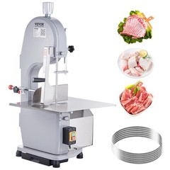 VEVOR 1500W Commercial Electric Meat Bandsaw Stainless Steel Bone Sawing Machine