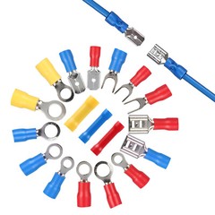 300PCS Insulated Electrical Wire Terminal Ring Splice Spade Crimp Connector Kit
