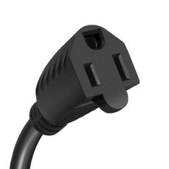 15A 125V AC Port Plug 14AWG Flanged Power Inlet Plug 18″ Extension Cord Boat RV