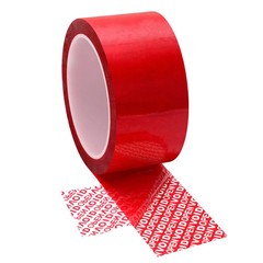 Tamper Evident Security Tape, Red Void Transfer, 1.88″ x 55 Yard