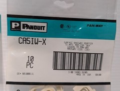 Lot of Panduit items: boxes, connectors, hangers, etc. as pictured plus more