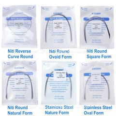 10bag AZ Dental Orthodontic NITI/Stainless Arch Wire Nature/Ovoid/Square Form