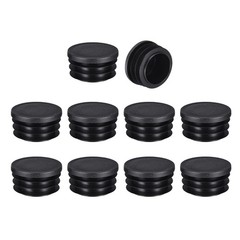 10Pcs Black Round Hole Plugs, 1.8”(45mm) OD Fits 1.61-1.71”(41-43.4mm) Hole