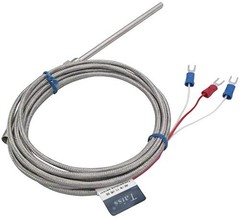 TWTADE Stainless Steel PT100 RTD Thermistor Temperature 5mm x 100mm x 2M