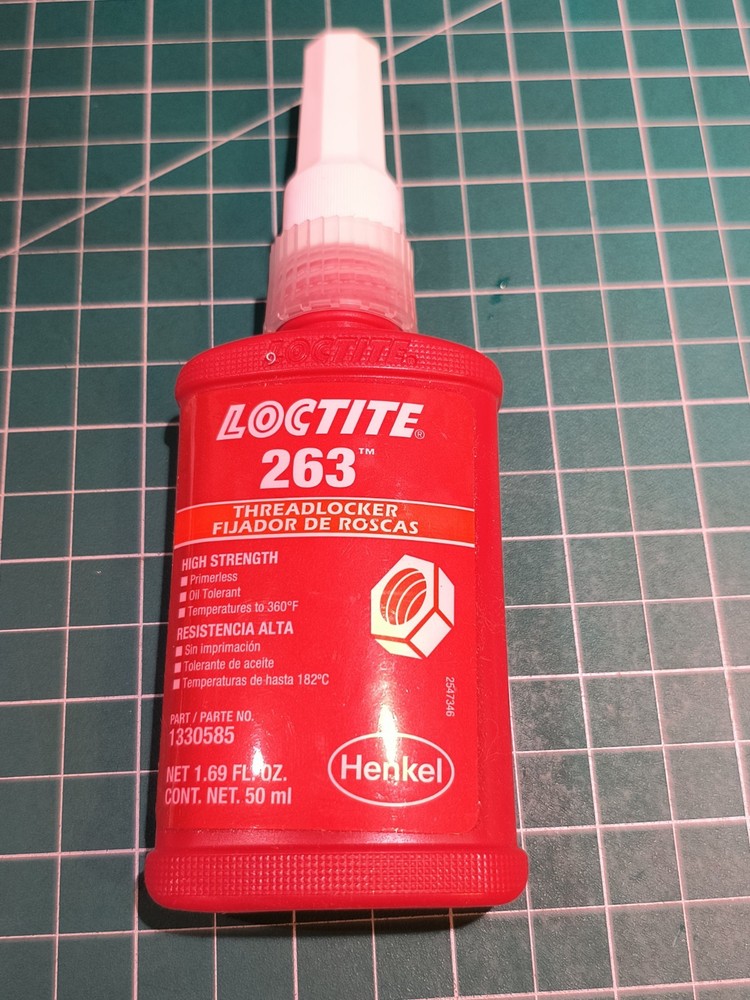 Loctite 263 High Strength Red Threadlocker, 50 Ml, 1.69oz Pn 1330585
