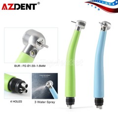 2 Color Dental LED Integrate E-generator High Speed Handpiece 3 Way Spray 4Holes