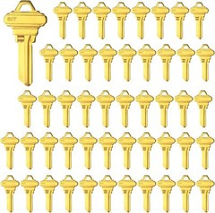 50PCS SC1 KEY BLANKS FOR LOCKSMITH FITS SC1KSET BRASS FINISH SC1 KEY BLANK
