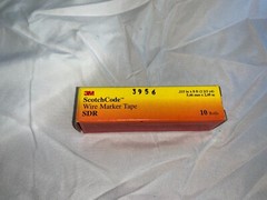 Qty 1 as shown- 3M ScotchCode Wire Marker Tape Refill Roll SDR-3