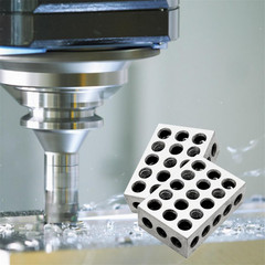 Pair of Ultra-Precision 1 X 2 X 3-Inch Parallel Blocks Set 23 Holes 0.0001 Preci