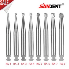 Dental Tungsten Carbide Low Speed Round Burs RA 1 2 3 4 5 6 7 8 For Contra Angle