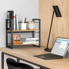 ART-GIFTREE Office Desk Shelf 15.7 L x 7.87 W x 14.4 H inches, Black