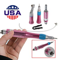Dental High Low Speed Handpieces 4 Hole Air Turbine Kit NSK Pana Max Style Pink