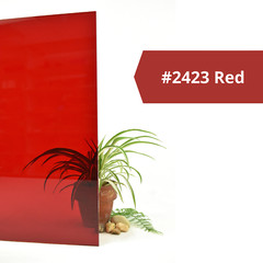 BuyPlastic 2423 Red Transparent Colored Acrylic Sheet 1/8″ x 18″ x 24″