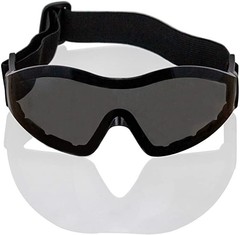 Mirage Black Safety Goggles with a Protective Pouch, Anti-Scratch (Pack of 144)