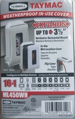 (10 Pack) TayMac ML450 White Expandable 1-Gang Weatherproof Electrical Cover