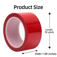 Tamper Evident Security Tape, Red Void Transfer, 1.88″ x 55 Yard