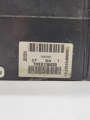 General Electric THED136020 Hi-Break Circuit Breaker 20A 3P 600V 18KA Green
