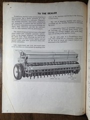 John Deere FB-B DF-B Grain Drill Predelivery Instructions Manual PDI-M60505 ’66
