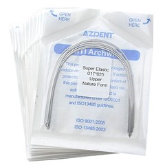 AZDENT Dental Orthodontic Super Elastic Niti Arch Wires Rectangular Ovoid/Nature
