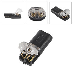 10 or 20Pcs Double-Wire Plug-in Connector Led Light Strip Connectors 2 Pin Quick