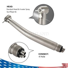 Dental Slow Low Speed Contra Angle Handpiece E-Type Push Button Head 1:1 ST